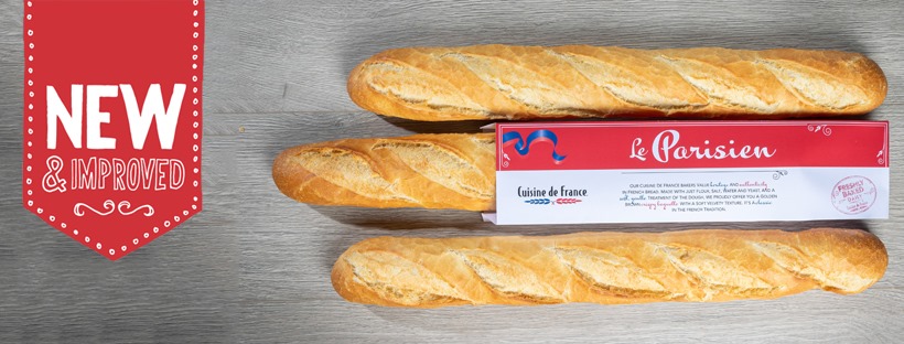 Check out our New and Improved Le Parisien & Le Demi French Baguettes